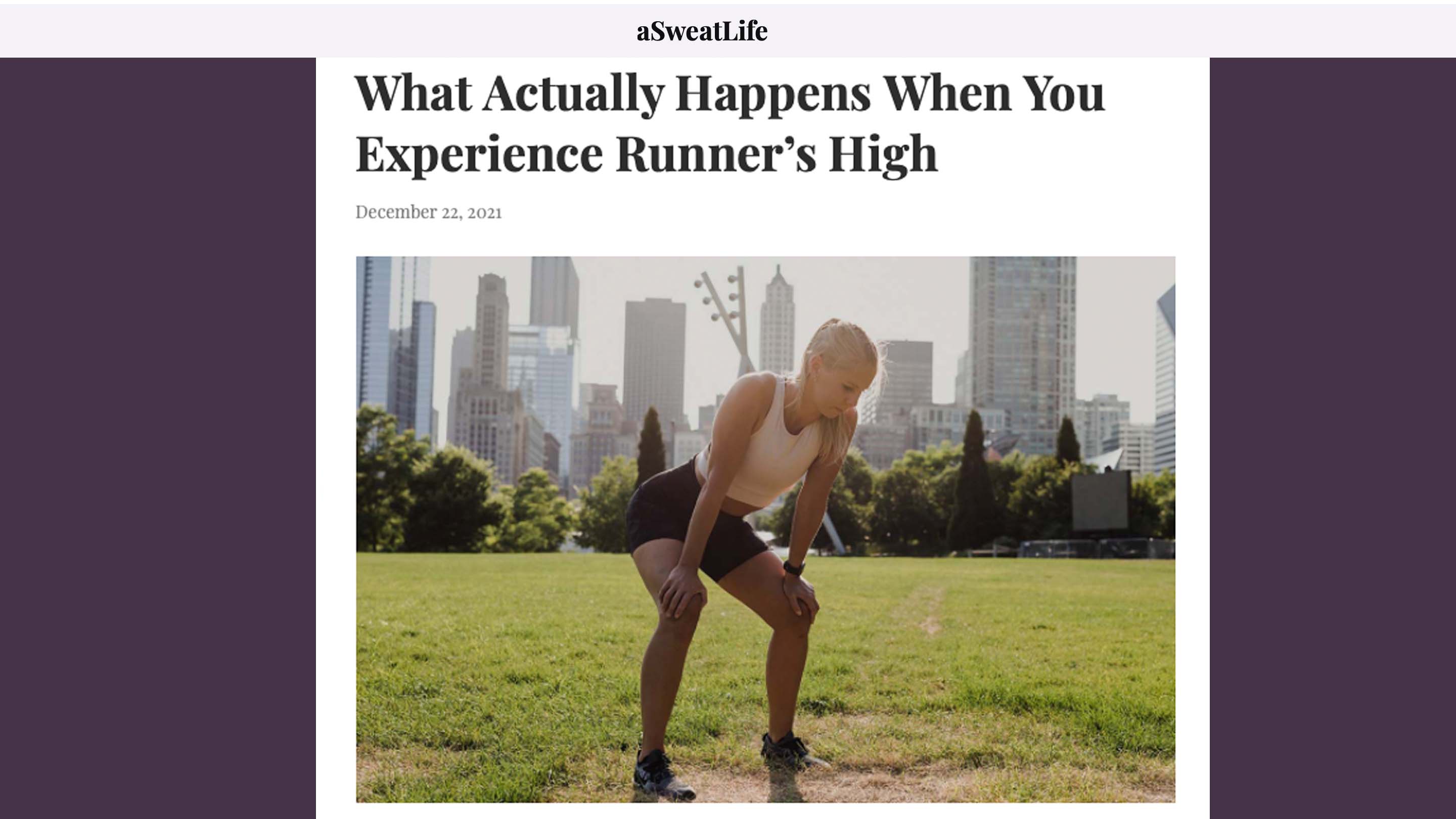 What Actually Happens When You Experience Runner’s High